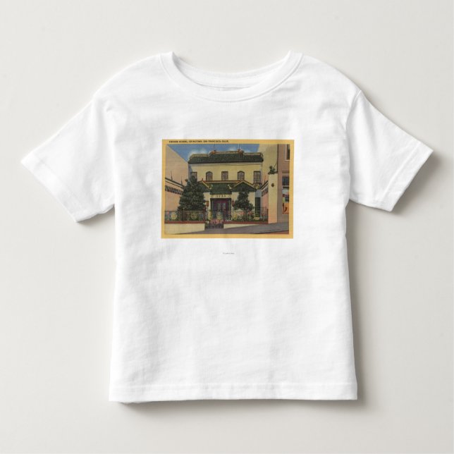 Chinese School in Chinatown- San Francisco, CA Toddler T-Shirt (Front)