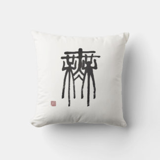 Chinese seal script means nothing cushion