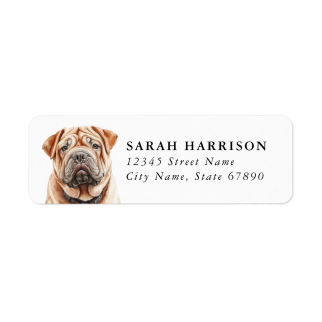 Chinese Shar Pei Address Labels (Front)