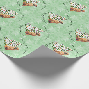 Chinese Shar-Pei and Christmas Tree Wrapping Paper