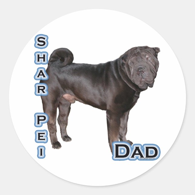Chinese Shar-Pei Dad 4 - Sticker (Front)