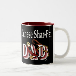 Chinese Shar-Pei DAD Gifts Two-Tone Coffee Mug
