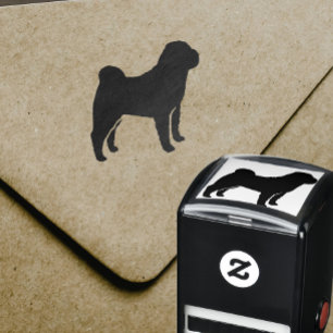 Chinese Shar-Pei Dog Breed Silhouette Self-inking Stamp
