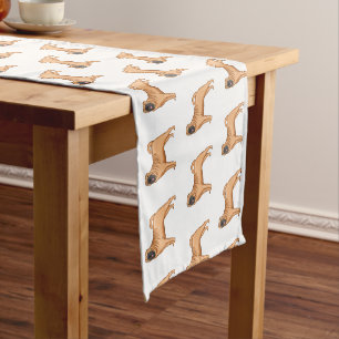 Chinese Shar-Pei dog cartoon illustration Short Table Runner