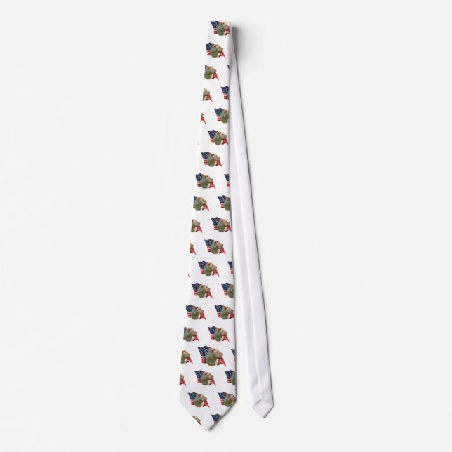 Chinese Shar-Pei Flag Tie (Front)