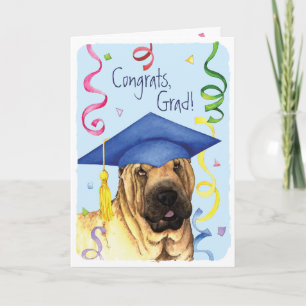 Chinese Shar-Pei Graduate Card