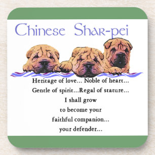 Chinese Shar-Pei Heritage Of Love Coaster