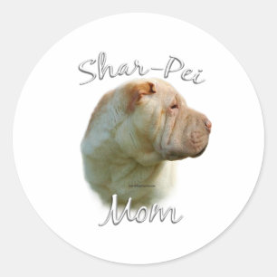 Chinese Shar-Pei Mum 2 Classic Round Sticker