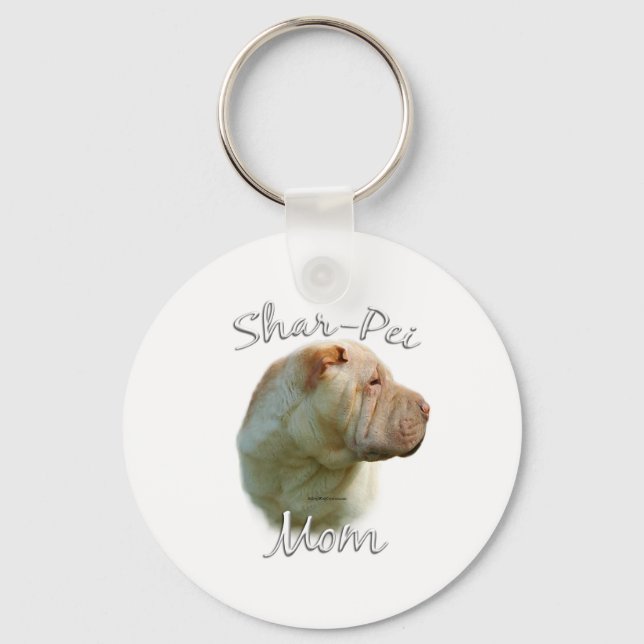 Chinese Shar-Pei Mum 2 Key Ring (Front)