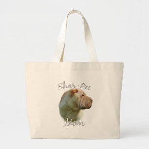 Chinese Shar-Pei Mum 2 Large Tote Bag