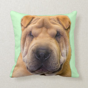 Chinese Shar Pei Portrait Cushion