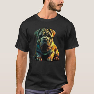 Chinese Shar Pei Puppy Dog Pop Art T-Shirt
