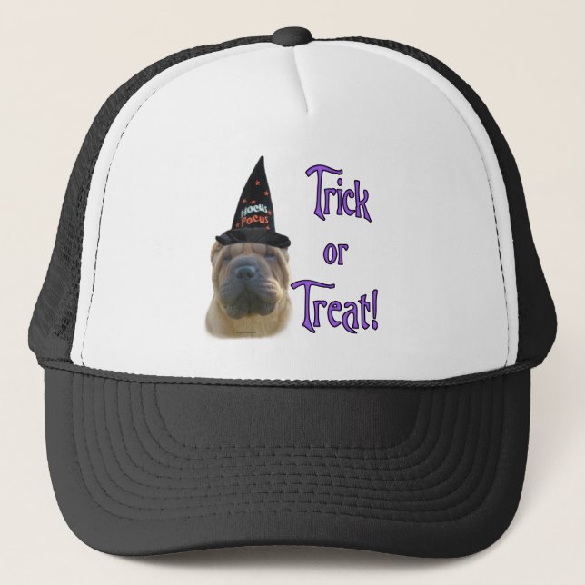 Chinese Shar-Pei Trick Trucker Hat (Front)