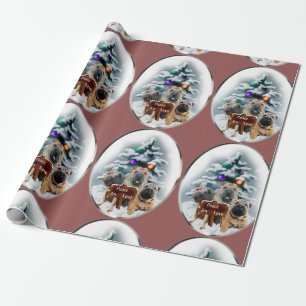 Chinese Shar-pei Trio Christmas Wrapping Paper