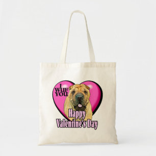 Chinese Shar-Pei Valentines Day Tote Bag
