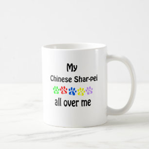 Chinese Shar-Pei Walks Design Coffee Mug