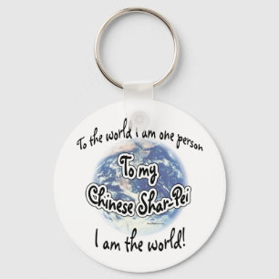 Chinese Shar-pei World 2 Keychain
