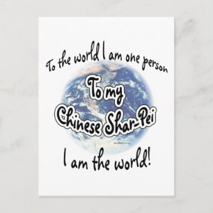 Chinese Shar-pei World 2 Postcard