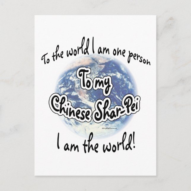 Chinese Shar-pei World 2 Postcard (Front)