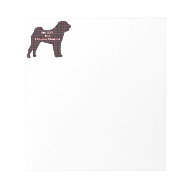 Chinese Sharpei BFF Notepad (Front)