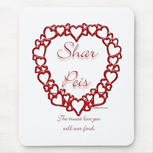 Chinese Sharpei True Love Mouse Pad (Front)