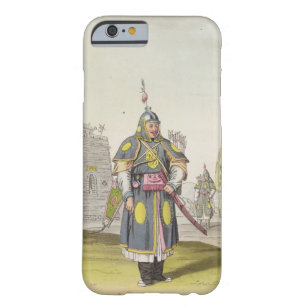 Chinese soldier in full battle dress, illustration barely there iPhone 6 case