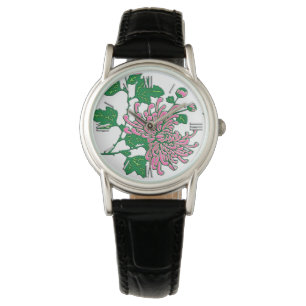 Chinese spider chrysanthemums  - soft pink watch