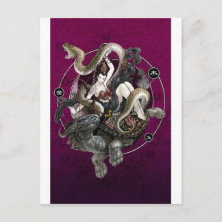 Chinese Spirit of the Turtle Snake Postcard