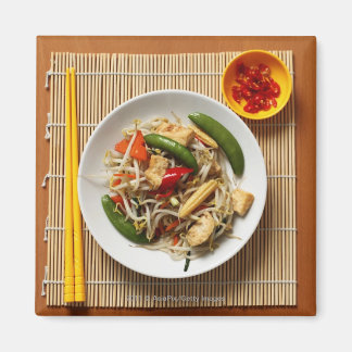 Chinese stir fried vegetables with chillies magnet