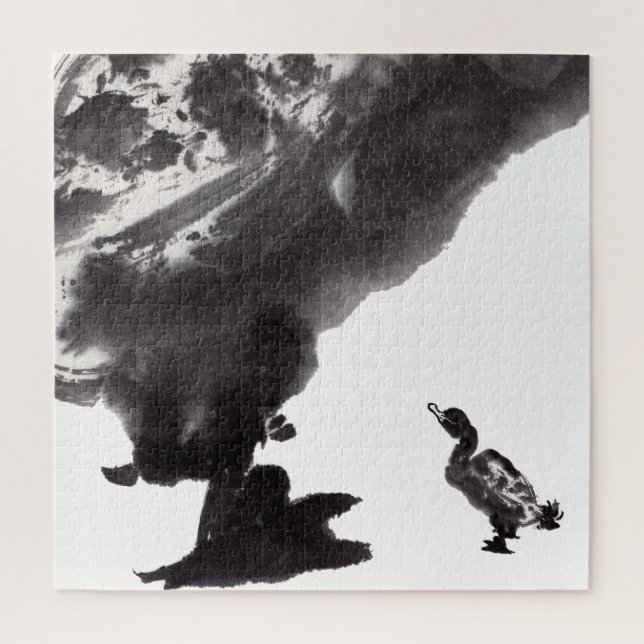 Chinese stucco art with duck jigsaw puzzle (Vertical)