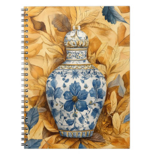 Chinese-style ceramic vase ("chinoiserie") notebook