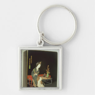 Chinese-style writing box key ring