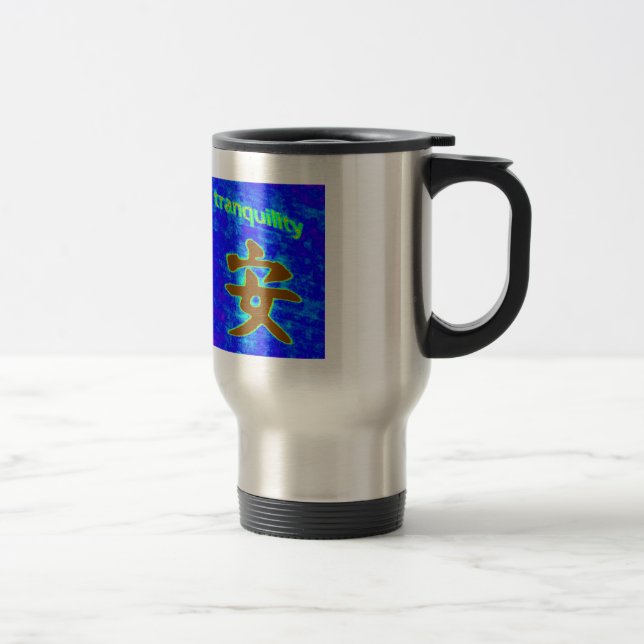 chinese symbol for tranquillity travel mug (Right)