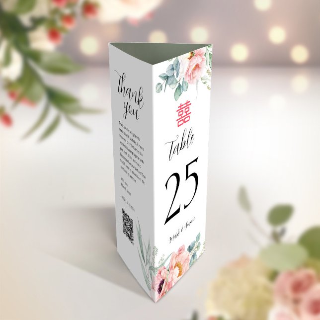 Chinese Table number, Menu & Thank You Note (Creator Uploaded)