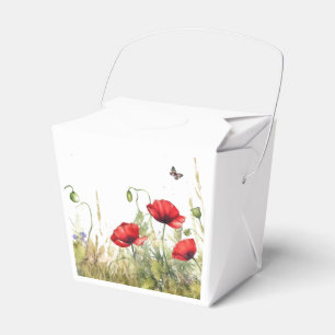 Chinese Take Out - Red Poppy CT001 Favour Box