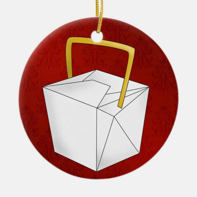 Chinese Take Out - SRF Ceramic Tree Decoration (Front)