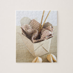 Chinese takeout container and fortune cookies jigsaw puzzle