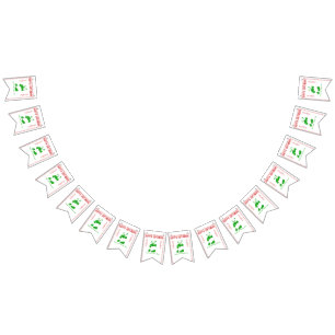 Chinese Takeout Restaurant Menu Custom Birthday Bunting