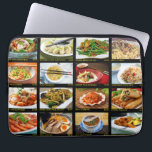 Chinese Takeout Restaurant Photo Menu Board Laptop Sleeve<br><div class="desc">There's a chance this laptop sleeve might make you hungry. That's because it's made to look like a photo menu board at a Chinese takeout restaurant with photos of Chinese food against a black background with the name of each dish and pricing information below each in yellow lettering. Perfect for...</div>