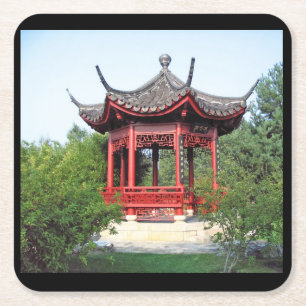 Chinese teahouse coaster