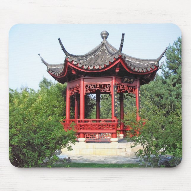 Chinese Teahouse Mouse Pad (Front)