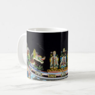 Chinese Temple Entrance White Coffee Mug