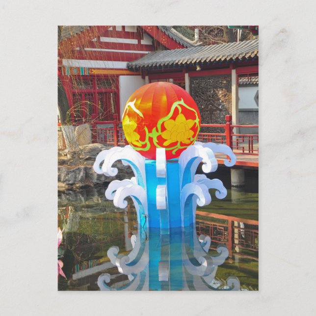 Chinese Temple in China Postcard (Front)