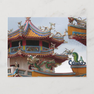 Chinese temple postcard