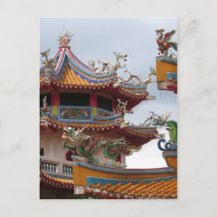 Chinese temple postcard