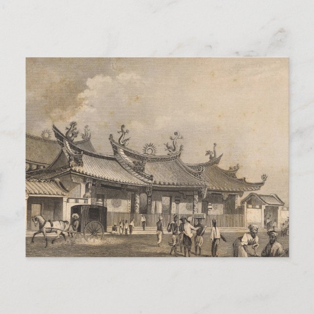 Chinese Temple, Singapore Postcard (Front)