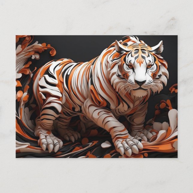 Chinese Tiger Awakes  Postcard (Front)