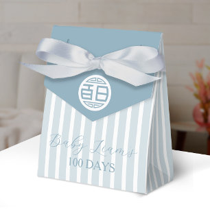 Chinese Traditional Baby 100 Days 百日 (Blue) Favor Favour Box