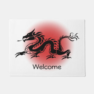Chinese traditional dragon welcome doormat