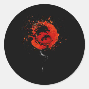 Chinese Traditional New Year - Year Of The Dragon  Classic Round Sticker